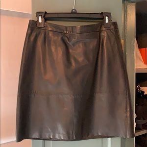 Black Leather Skirt